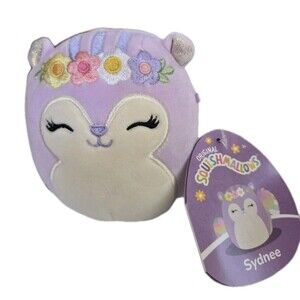 Squishmallows 4.5" Easter Sydnee The Squirrel Plush NWT
